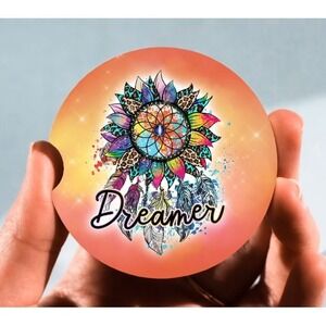 Set of 2 Car Coasters, Dreamer Car Coaster,‎ Neoprene Car Coaster